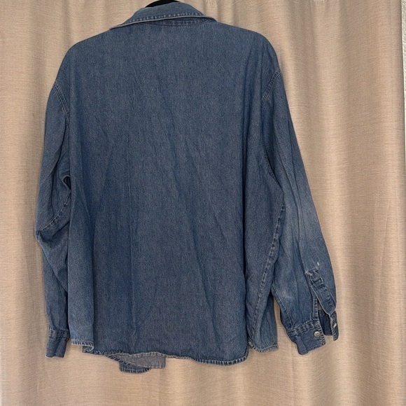 VINTAGE CAPACITY CHAMBRAY BUTTON DOWN SHIRT (XXL) - Picture 7 of 8